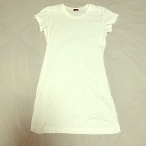 White jersey Brandy Melville mini dress